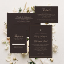 Elegant Brown Classic Wedding Suite