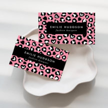 Pink Cheetah Business Cards Collection