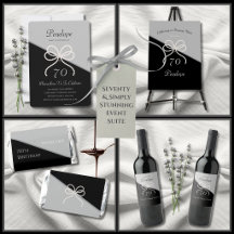 Modern Luxe Simply Stunning 70th Birthday Suite