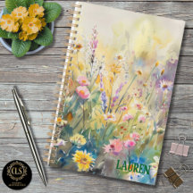 Pastel Watercolor Wildflower Design Collection