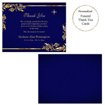 Orthodox Christian Funeral Thank You Cards 