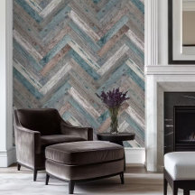 Rustic Wood Chevron