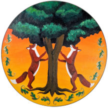 Fox Animal Guide Hex Sign