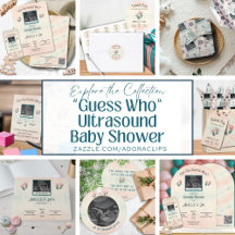 "Guess Who" Gender Reveal Ultrasound Baby Shower