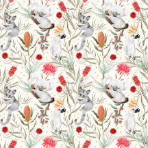 Australian Flowers, Plants, Koalas, Possums Decor