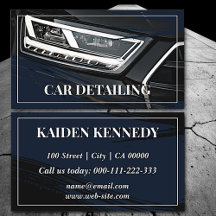 Car Detailing Auto Services Business Cards