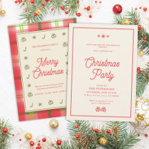Red Rustic Plaid Christmas