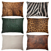 Faux Leather & Animal Print Dog Beds