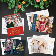 Christmas Foil Postcards