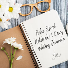 Boho Spiral Notebooks | Cozy Writing Journals