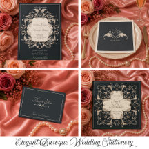 Elegant Baroque Wedding Stationery