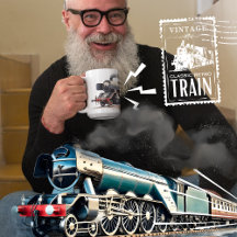 Vintage Classic Retro Train Mugs
