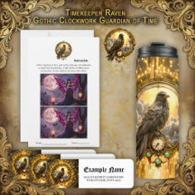 Timekeeper Raven – Gothic Clockwork 