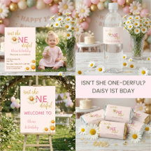 Isn't She ONE-derful? | Daisy 1st Bday Party Decor