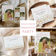 Colorful Wildflower Graduation Party 