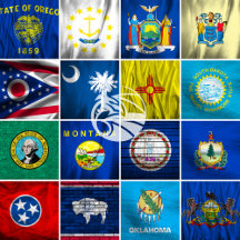 US States Die Cut Sticker Sheets