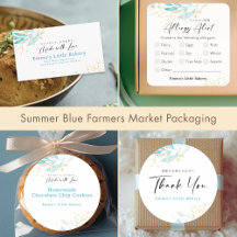 Summer Blue Farmers Market Bakery Branding Suite