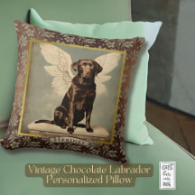 Cute Vintage Custom Dog Throw Pillows