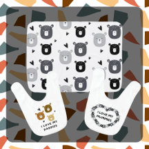 Adorable "I Love My..." Bear Design Collection