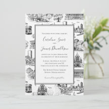 Boston Anniversary Edition Toile B+W Wedding