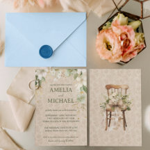 Boho Vintage Floral Botanical Wedding