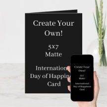 Create Your Own Black International Holiday Card 