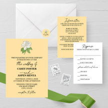 Minimalist Magnolia Flower Wedding Collection