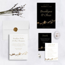 Gold Abstract Mountains Wedding