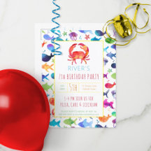 Under The Sea Rainbow Watercolor Party