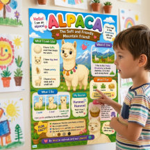 Animal Facts Poster for Kids