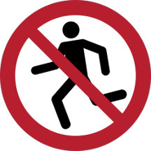 ISO 7010 Prohibition Sign Yard Signs