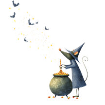 Vintage Halloween Magic – Cute Cat & Mouse Collect