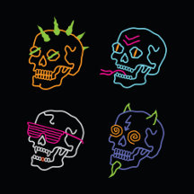 Neon Skulls