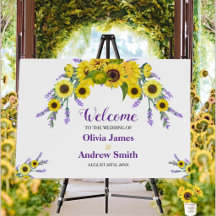 Elegant Vintage Sunflower & Lavender Collection 