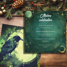 Mabon Fall Autumn Equinox Invitation