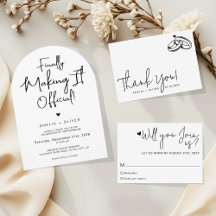 Modern Script Typography Joyful Wedding