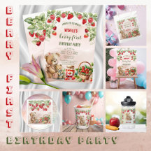 Strawberry and Bear Berry First Birthday