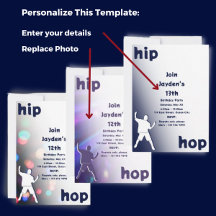 Hip-Hop Dance Birthday Party Lights