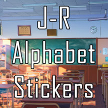 J-R Alphabet Stickers