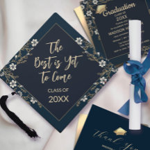 Elegant Red and Gold Graduation