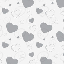 Grey glossy hearts cute romantic pattern 