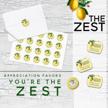 Lemony You're The Zest Appreciation Favors
