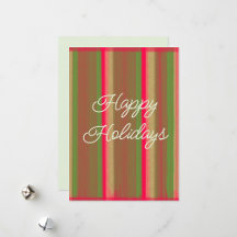 Striped Abstract Painting Holiday Collection
