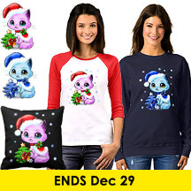 Adorable Christmas Cats by Mei Yu