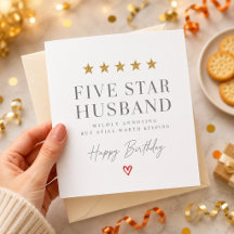 Birthday Card For Husband