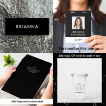 Modern Minimalist Black Custom Business Corporate
