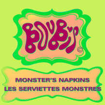 NAPKINS MONSTERS - SERVIETTES PAPIER MONSTRES