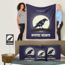 Dark Night Moonlight Malevolent Crow Home & Party 