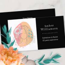 Modern Abstract Boho Orange Pink Woman