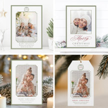 Minimal Modern Christmas Photo Holiday Collection